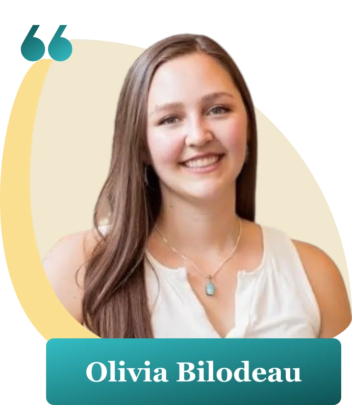 Olivia Bilodeau - sharing success story from Jess Jarmo’s Career Coaching